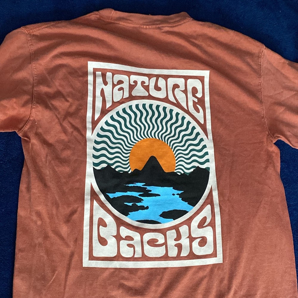 Nature Back Terracotta Comfort Colors Sz Small Tee Unisex